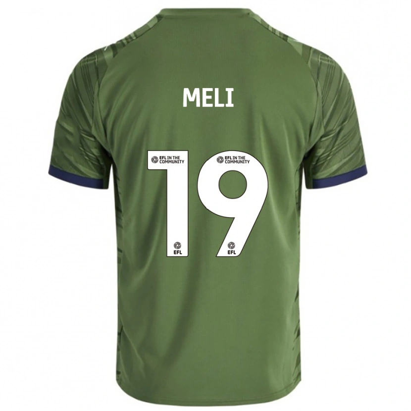 Danxen Kinder Emily Meli #19 Grün Weiß Auswärtstrikot Trikot 2025/26 T-Shirt
