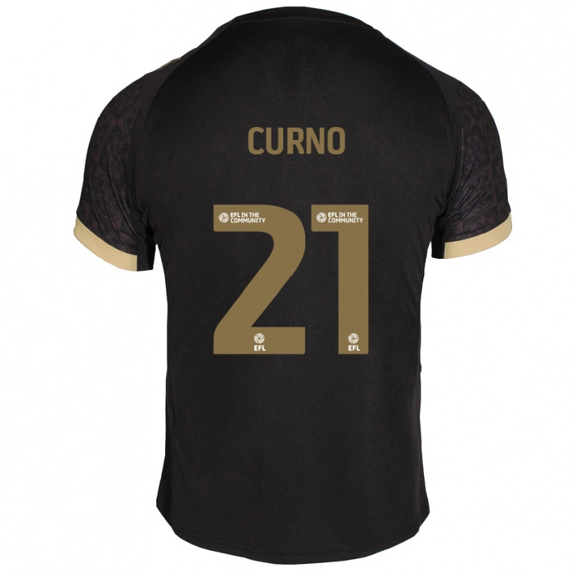 Danxen Kinder Maddi Curno #21 Schwarz Gold Auswärtstrikot Trikot 2025/26 T-Shirt