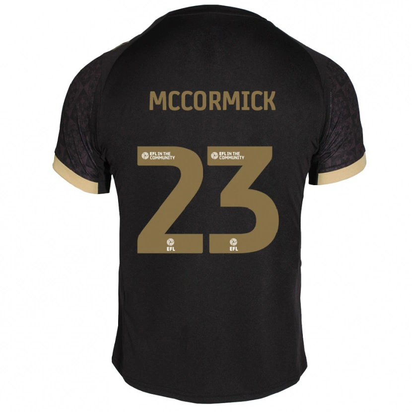 Danxen Kinder Leo Mccormick #23 Schwarz Gold Auswärtstrikot Trikot 2025/26 T-Shirt