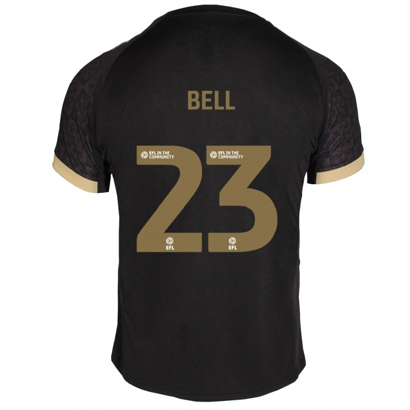 Danxen Kinder Katelyn Bell #23 Schwarz Gold Auswärtstrikot Trikot 2025/26 T-Shirt