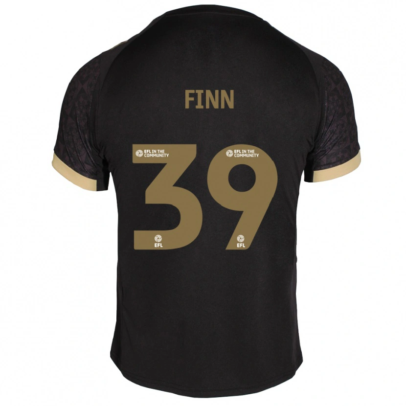 Danxen Kinder Tegan Finn #39 Schwarz Gold Auswärtstrikot Trikot 2025/26 T-Shirt