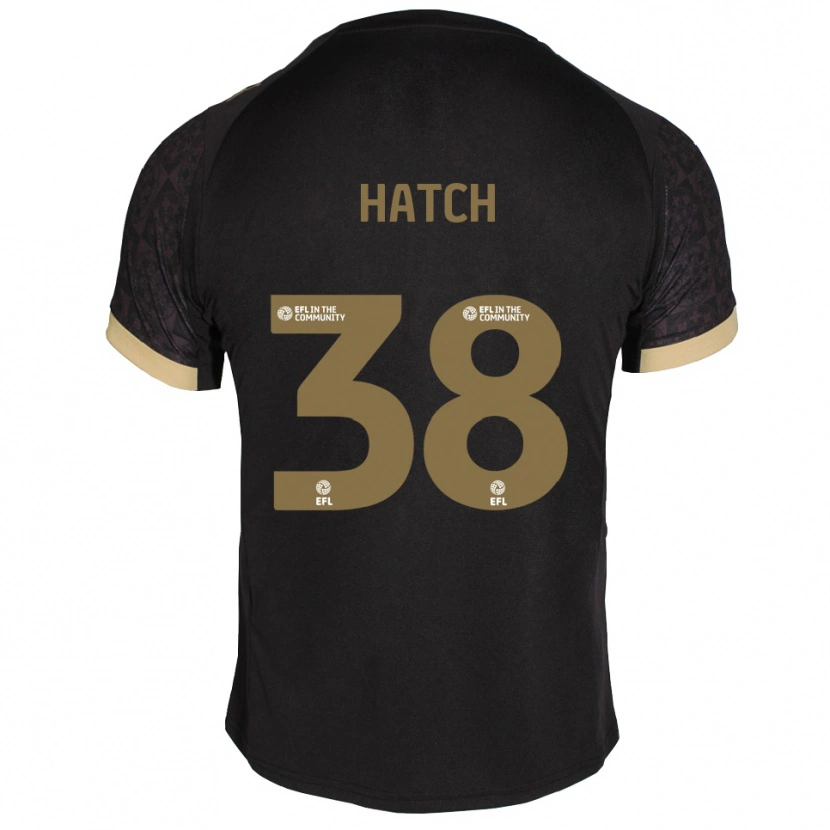 Danxen Kinder Joseph Hatch #38 Schwarz Gold Auswärtstrikot Trikot 2025/26 T-Shirt