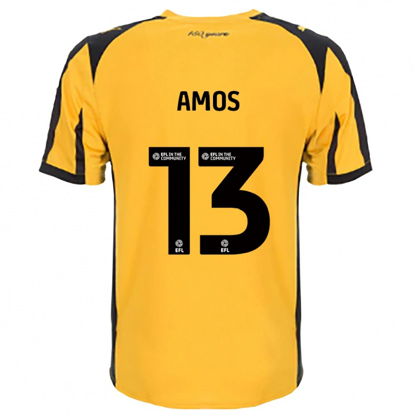 Danxen Kinder Ben Amos #13 Orange Schwarz Auswärtstrikot Trikot 2025/26 T-Shirt