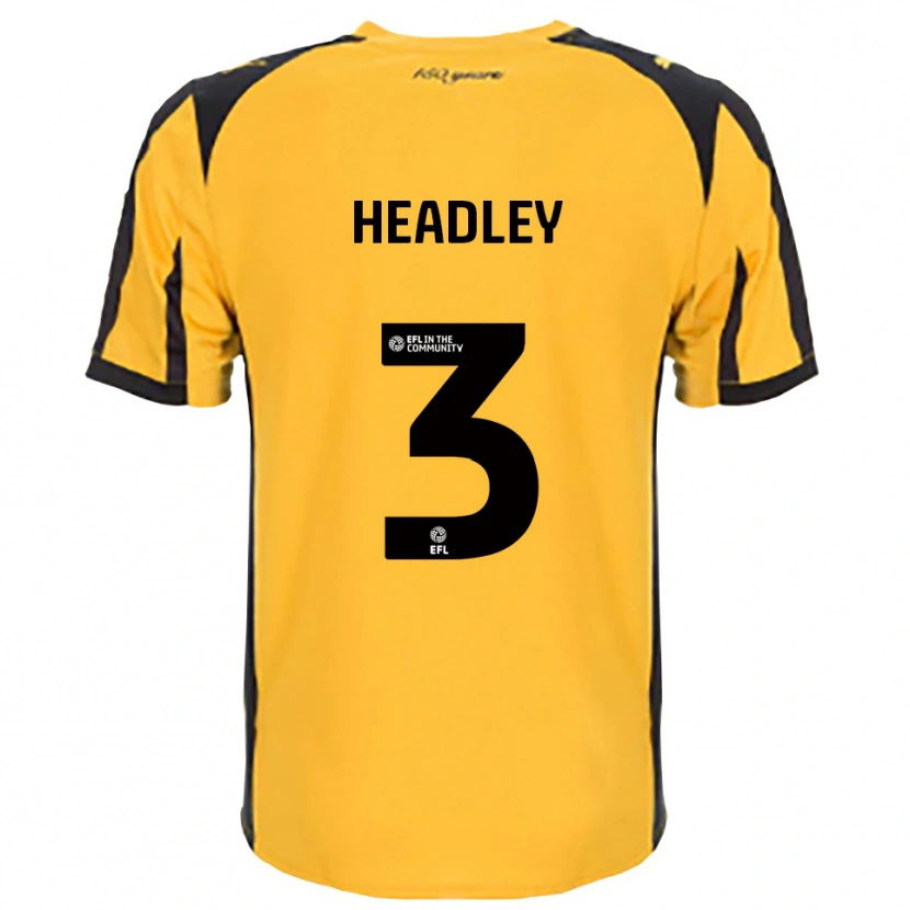 Danxen Kinder Jaheim Headley #3 Orange Schwarz Auswärtstrikot Trikot 2025/26 T-Shirt