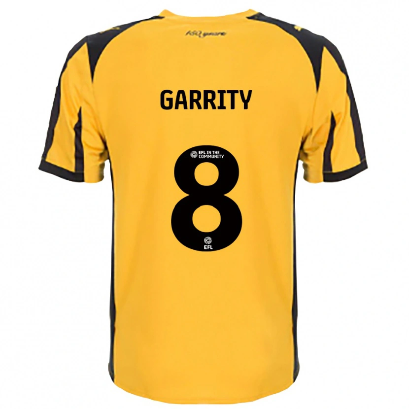 Danxen Kinder Ben Garrity #8 Orange Schwarz Auswärtstrikot Trikot 2025/26 T-Shirt