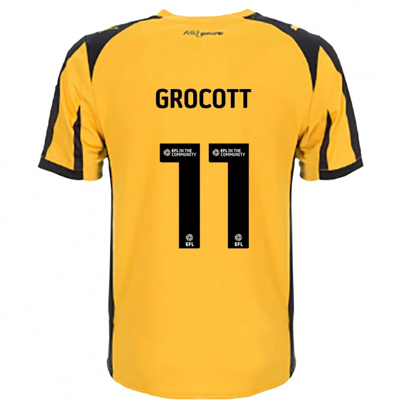 Danxen Kinder Olivia Grocott #11 Orange Schwarz Auswärtstrikot Trikot 2025/26 T-Shirt