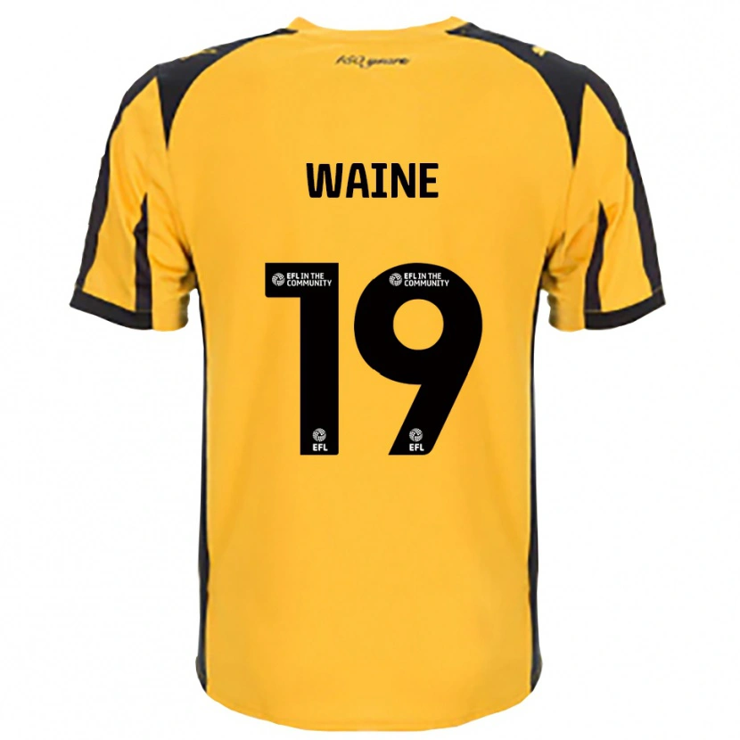 Danxen Kinder Ben Waine #19 Orange Schwarz Auswärtstrikot Trikot 2025/26 T-Shirt