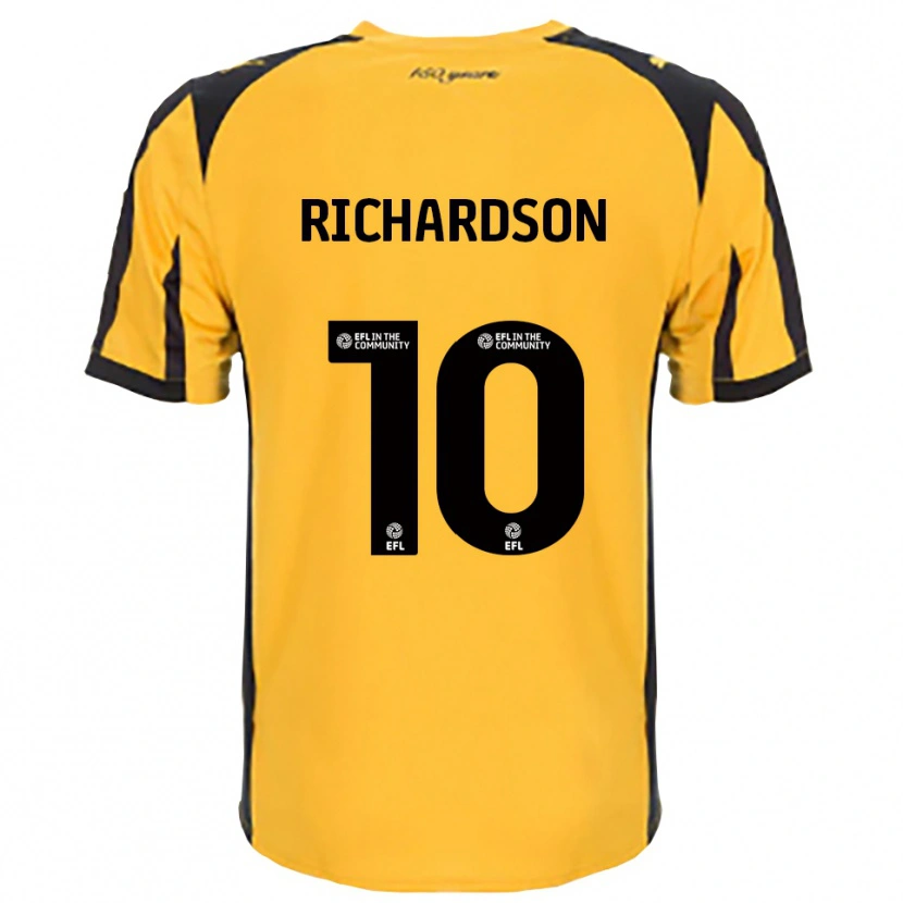 Danxen Kinder Kelsey Richardson #10 Orange Schwarz Auswärtstrikot Trikot 2025/26 T-Shirt