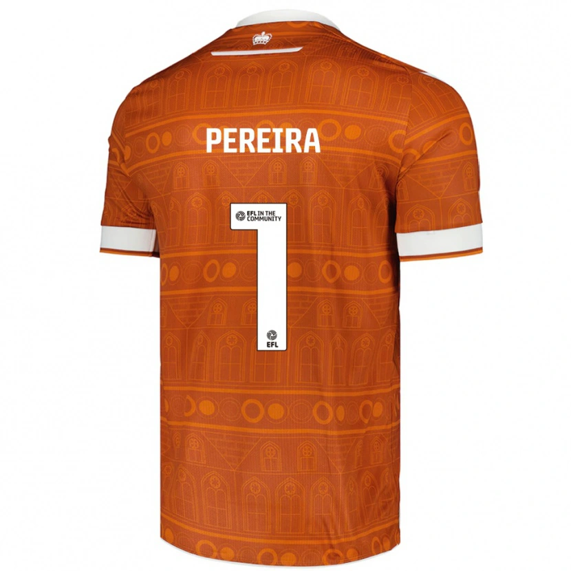 Danxen Kinder Joel Pereira #1 Orange Weiß Auswärtstrikot Trikot 2025/26 T-Shirt