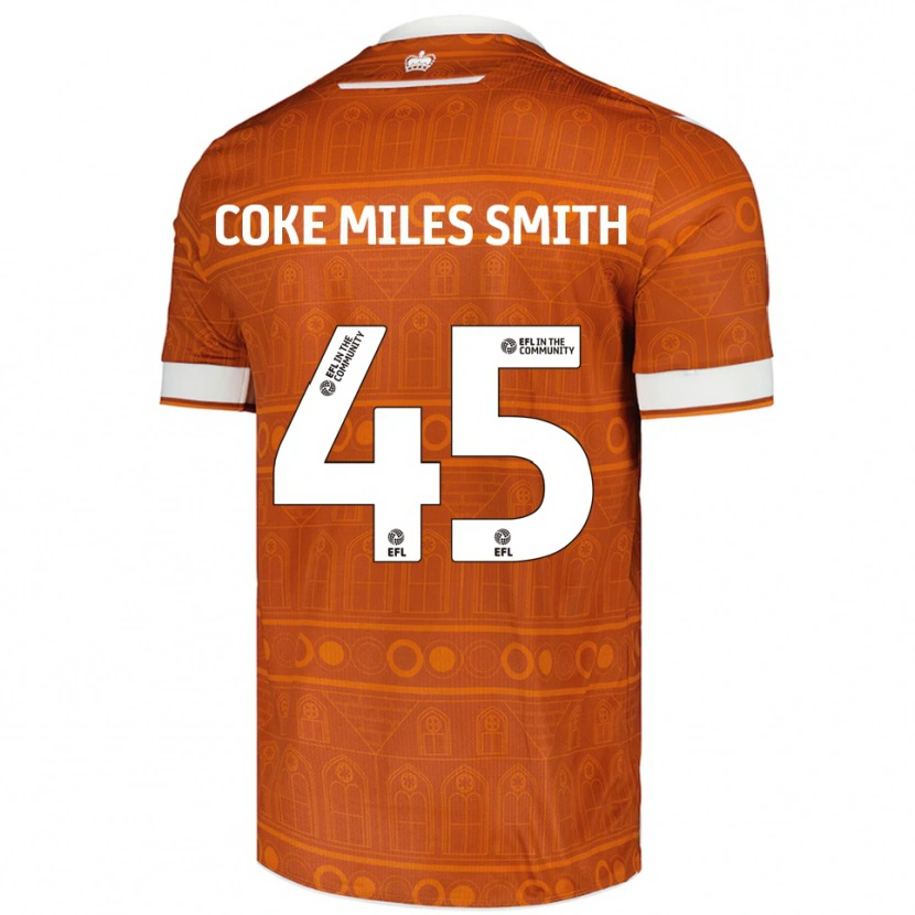 Danxen Kinder Kiyan Coke Miles Smith #45 Orange Weiß Auswärtstrikot Trikot 2025/26 T-Shirt