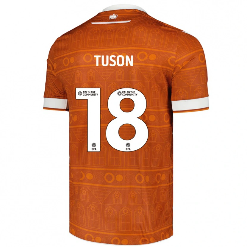 Danxen Kinder Freya Meadows-Tuson #18 Orange Weiß Auswärtstrikot Trikot 2025/26 T-Shirt