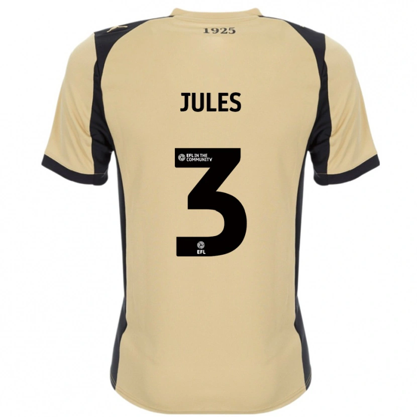Danxen Kinder Zak Jules #3 Gold Schwarz Auswärtstrikot Trikot 2025/26 T-Shirt