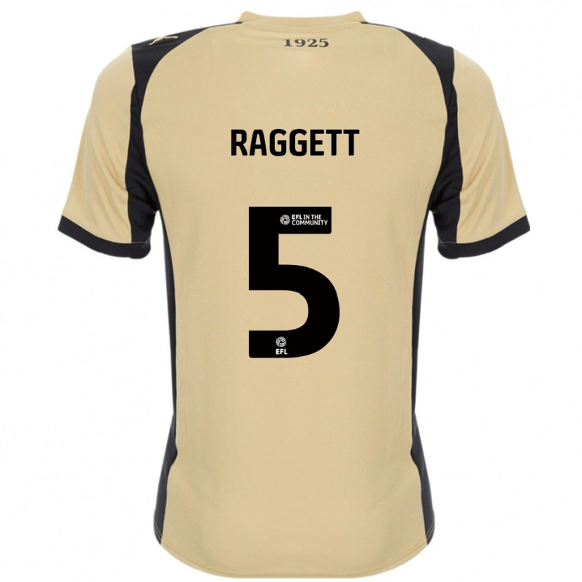Danxen Kinder Sean Raggett #5 Gold Schwarz Auswärtstrikot Trikot 2025/26 T-Shirt