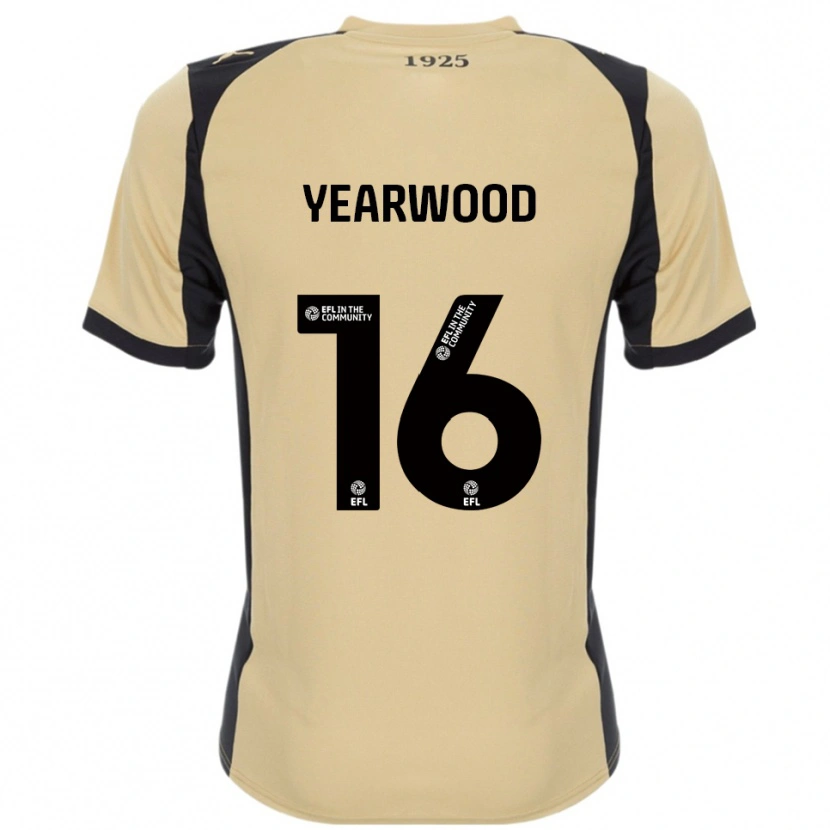 Danxen Kinder Dru Yearwood #16 Gold Schwarz Auswärtstrikot Trikot 2025/26 T-Shirt