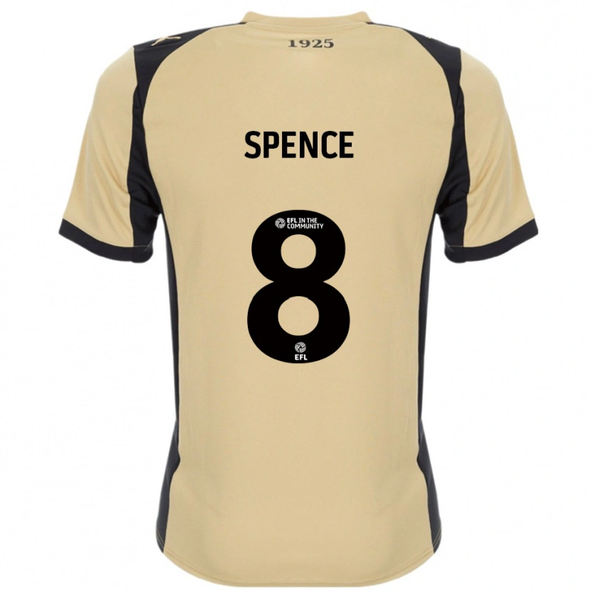 Danxen Kinder Kian Spence #8 Gold Schwarz Auswärtstrikot Trikot 2025/26 T-Shirt