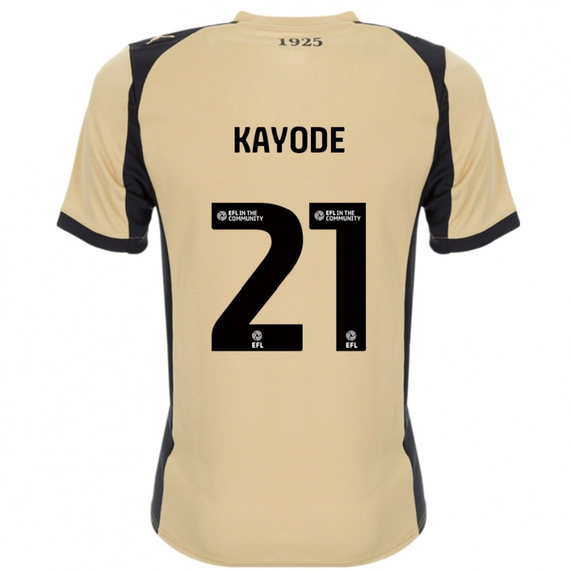Danxen Kinder Joshua Kayode #21 Gold Schwarz Auswärtstrikot Trikot 2025/26 T-Shirt