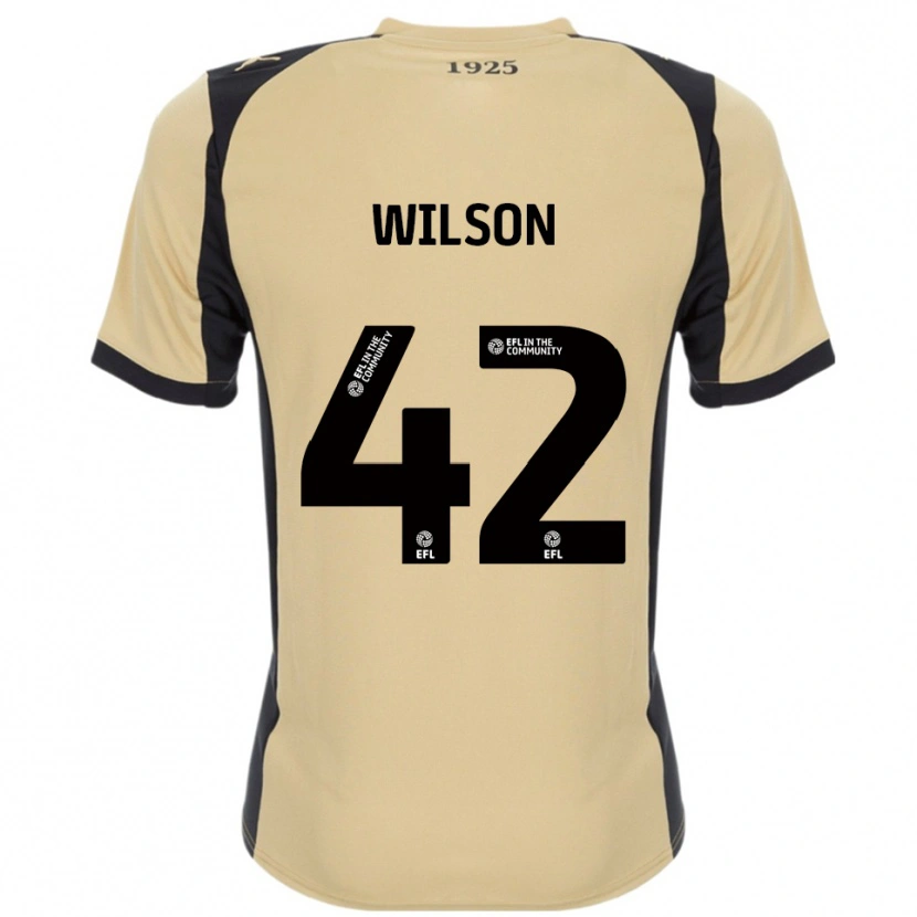Danxen Kinder Reece Wilson #42 Gold Schwarz Auswärtstrikot Trikot 2025/26 T-Shirt