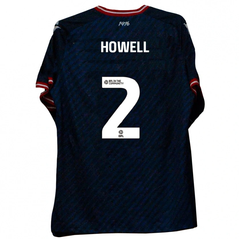 Danxen Kinder Zack Howell #2 Marine Rot Auswärtstrikot Trikot 2025/26 T-Shirt