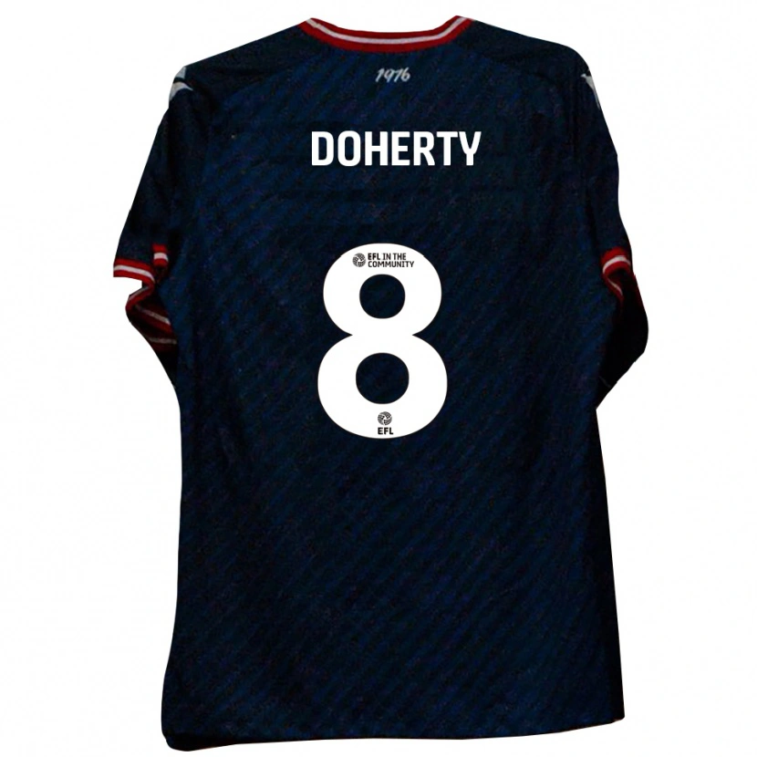 Danxen Kinder Ryan Doherty #8 Marine Rot Auswärtstrikot Trikot 2025/26 T-Shirt