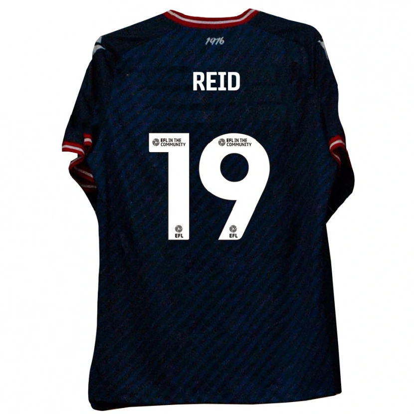 Danxen Kinder Jamie Reid #19 Marine Rot Auswärtstrikot Trikot 2025/26 T-Shirt