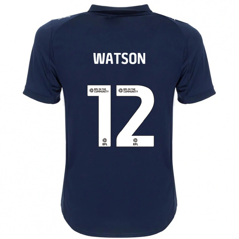 Danxen Kinder Tom Watson #12 Marine Weiß Auswärtstrikot Trikot 2025/26 T-Shirt