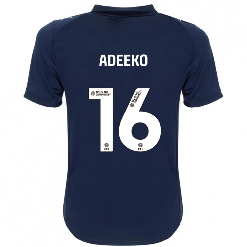 Danxen Kinder Baba Adeeko #16 Marine Weiß Auswärtstrikot Trikot 2025/26 T-Shirt