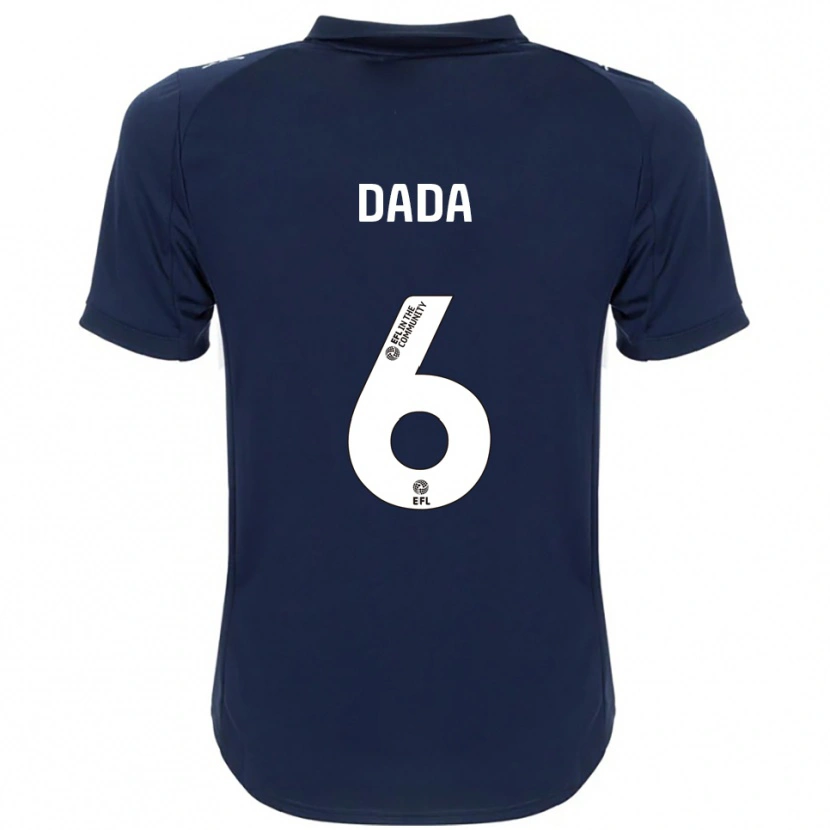 Danxen Kinder Niniola Dada #6 Marine Weiß Auswärtstrikot Trikot 2025/26 T-Shirt