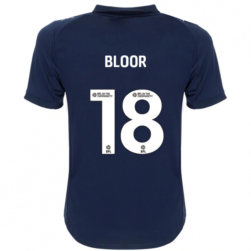 Danxen Kinder Chelsea Bloor #18 Marine Weiß Auswärtstrikot Trikot 2025/26 T-Shirt