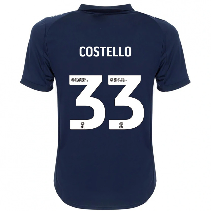 Danxen Kinder Tom Costello #33 Marine Weiß Auswärtstrikot Trikot 2025/26 T-Shirt