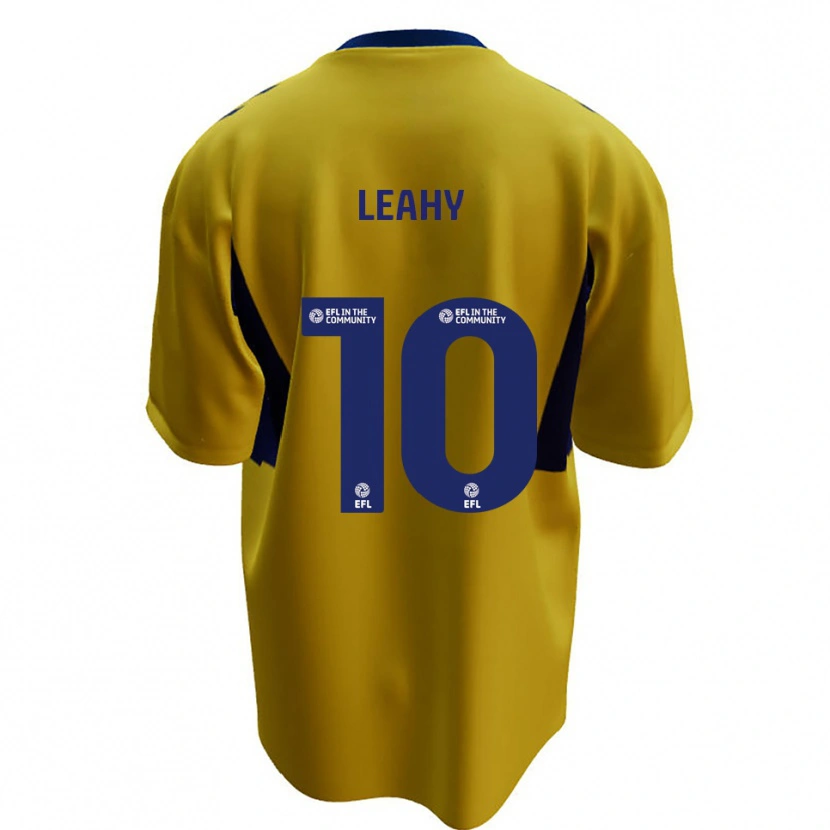 Danxen Kinder Luke Leahy #10 Gelb Blau Auswärtstrikot Trikot 2025/26 T-Shirt
