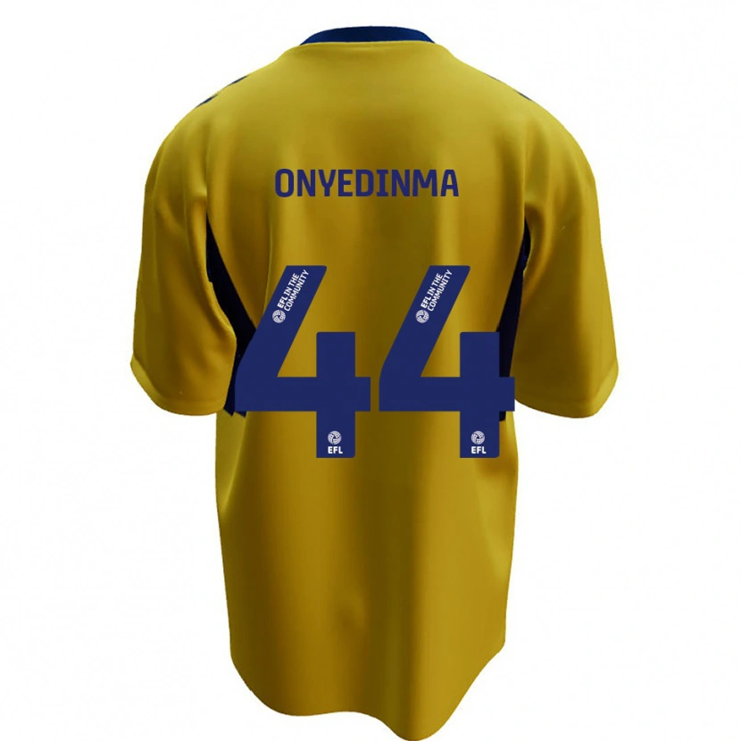 Danxen Kinder Fred Onyedinma #44 Gelb Blau Auswärtstrikot Trikot 2025/26 T-Shirt