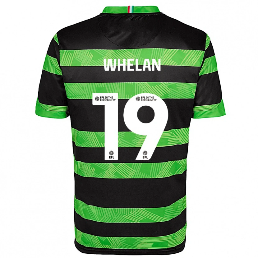 Danxen Kinder Kelly-Jade Whelan #19 Schwarz Grün Auswärtstrikot Trikot 2025/26 T-Shirt
