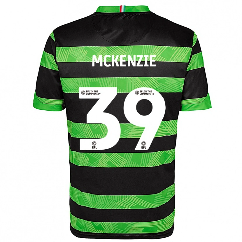 Danxen Kinder Kai Mckenzie #39 Schwarz Grün Auswärtstrikot Trikot 2025/26 T-Shirt