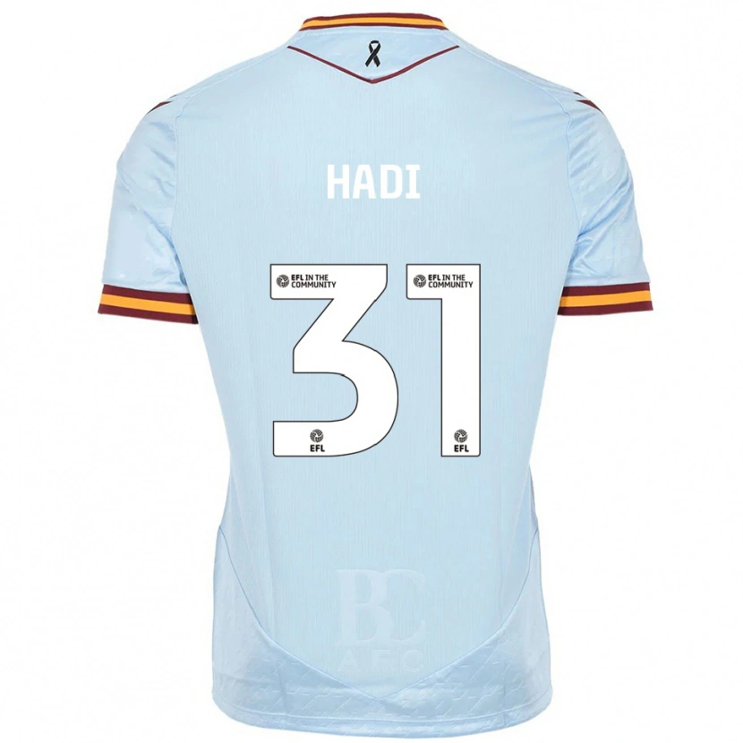 Danxen Kinder Zac Hadi #31 Himmelblau Auswärtstrikot Trikot 2025/26 T-Shirt