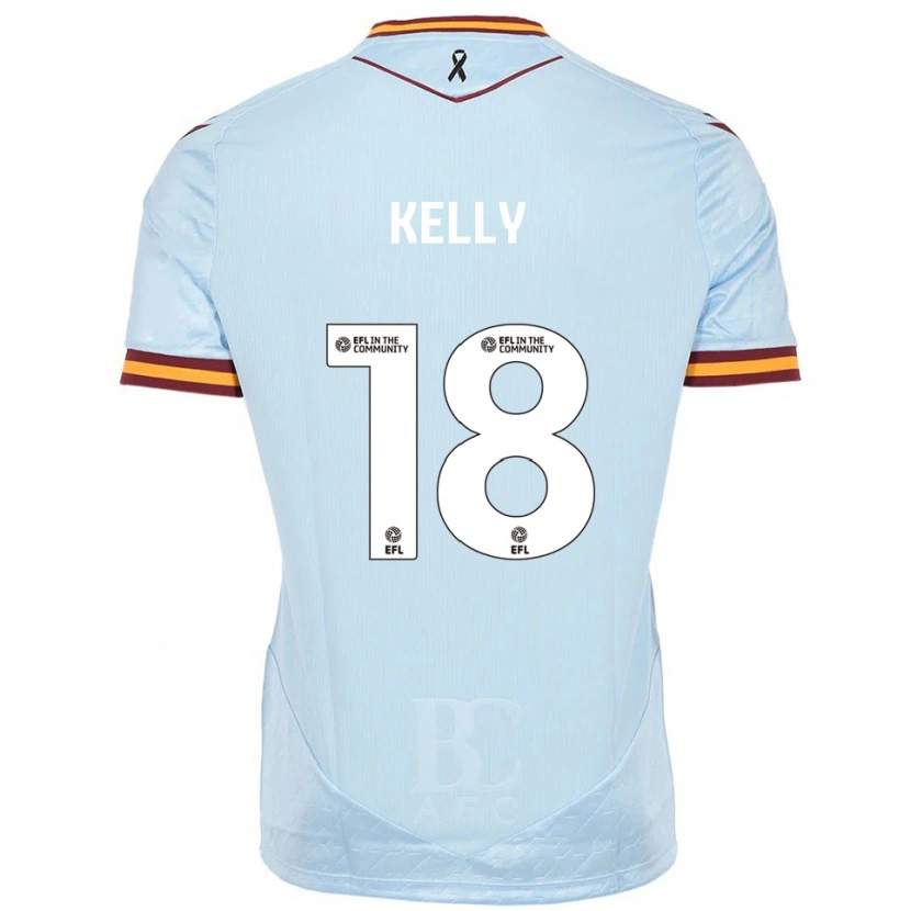 Danxen Kinder Ciaran Kelly #18 Himmelblau Auswärtstrikot Trikot 2025/26 T-Shirt