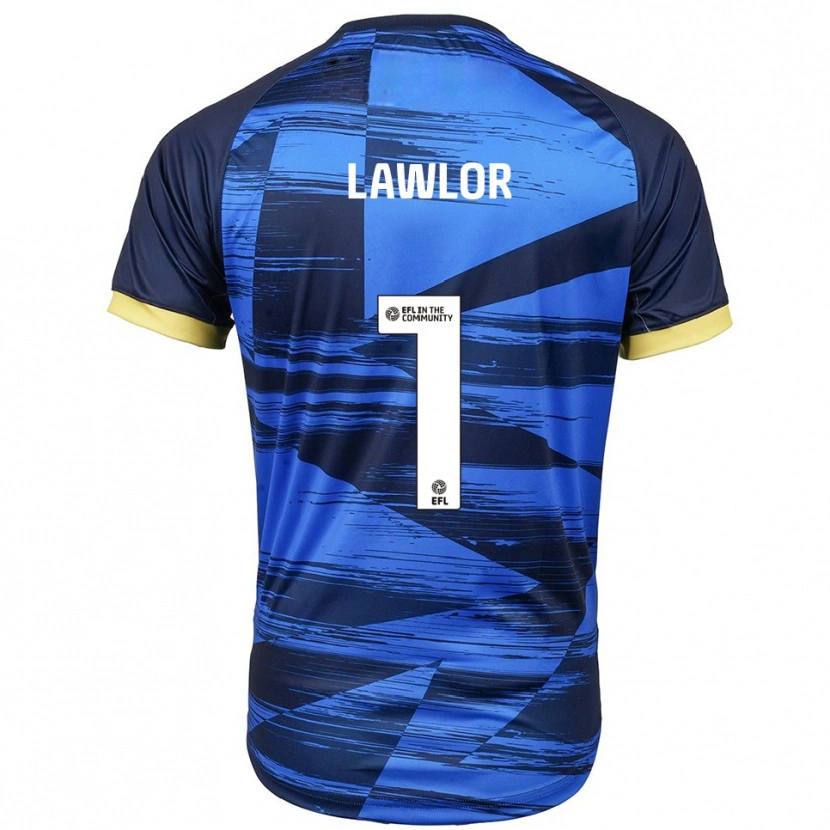 Danxen Kinder Ian Lawlor #1 Blau Marine Auswärtstrikot Trikot 2025/26 T-Shirt