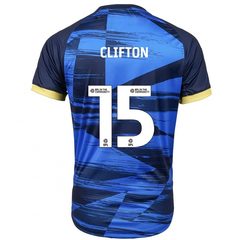 Danxen Kinder Harry Clifton #15 Blau Marine Auswärtstrikot Trikot 2025/26 T-Shirt