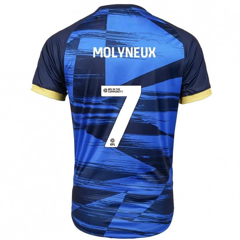 Danxen Kinder Luke Molyneux #7 Blau Marine Auswärtstrikot Trikot 2025/26 T-Shirt