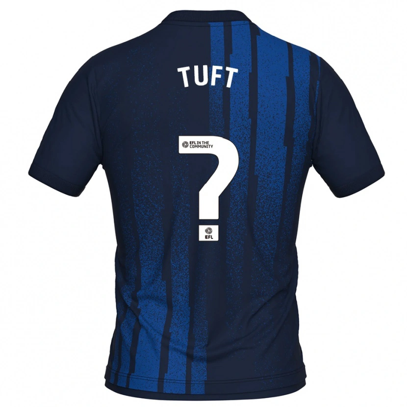 Danxen Kinder Jacob Tuft #0 Marine Weiß Auswärtstrikot Trikot 2025/26 T-Shirt