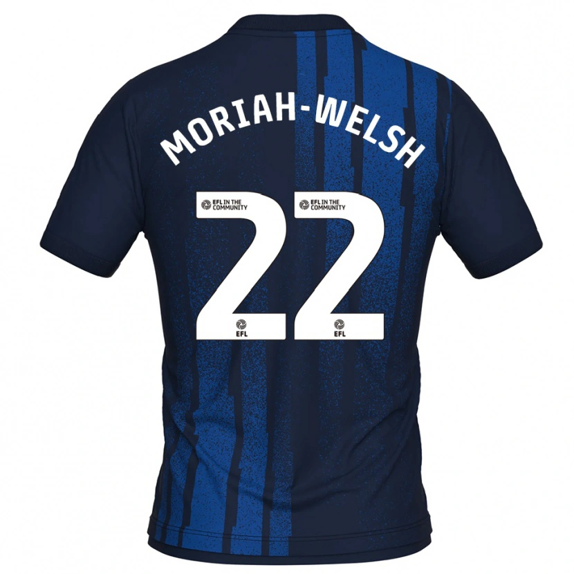 Danxen Kinder Nathan Moriah-Welsh #22 Marine Weiß Auswärtstrikot Trikot 2025/26 T-Shirt