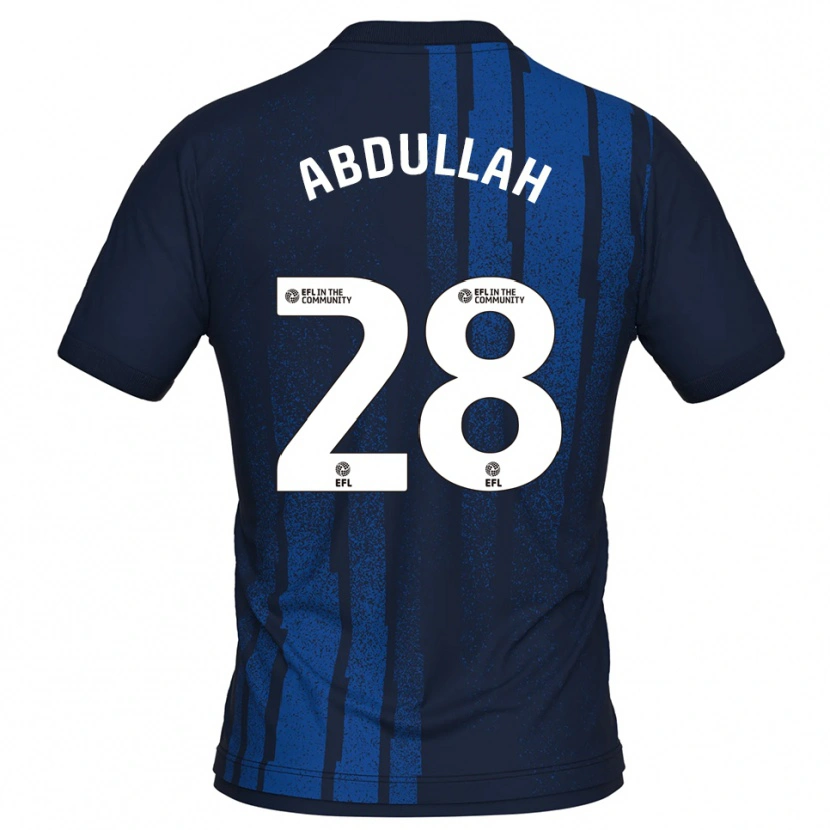 Danxen Kinder Mckeal Abdullah #28 Marine Weiß Auswärtstrikot Trikot 2025/26 T-Shirt