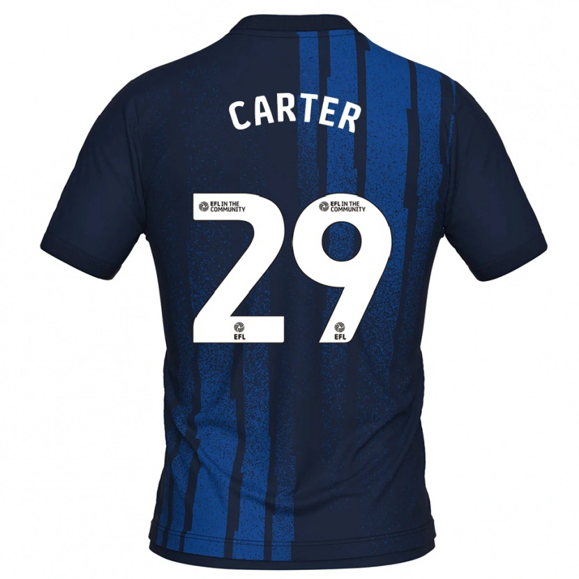 Danxen Kinder Charlie Carter #29 Marine Weiß Auswärtstrikot Trikot 2025/26 T-Shirt
