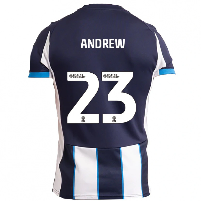 Danxen Kinder Danny Andrew #23 Weiß Marine Auswärtstrikot Trikot 2025/26 T-Shirt