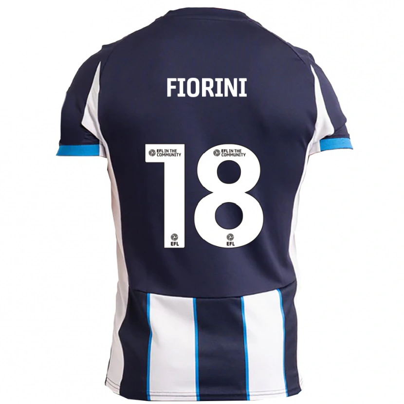 Danxen Kinder Lewis Fiorini #18 Weiß Marine Auswärtstrikot Trikot 2025/26 T-Shirt