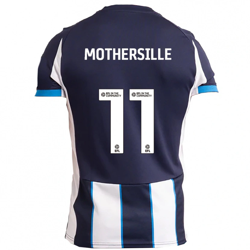 Danxen Kinder Malik Mothersille #11 Weiß Marine Auswärtstrikot Trikot 2025/26 T-Shirt