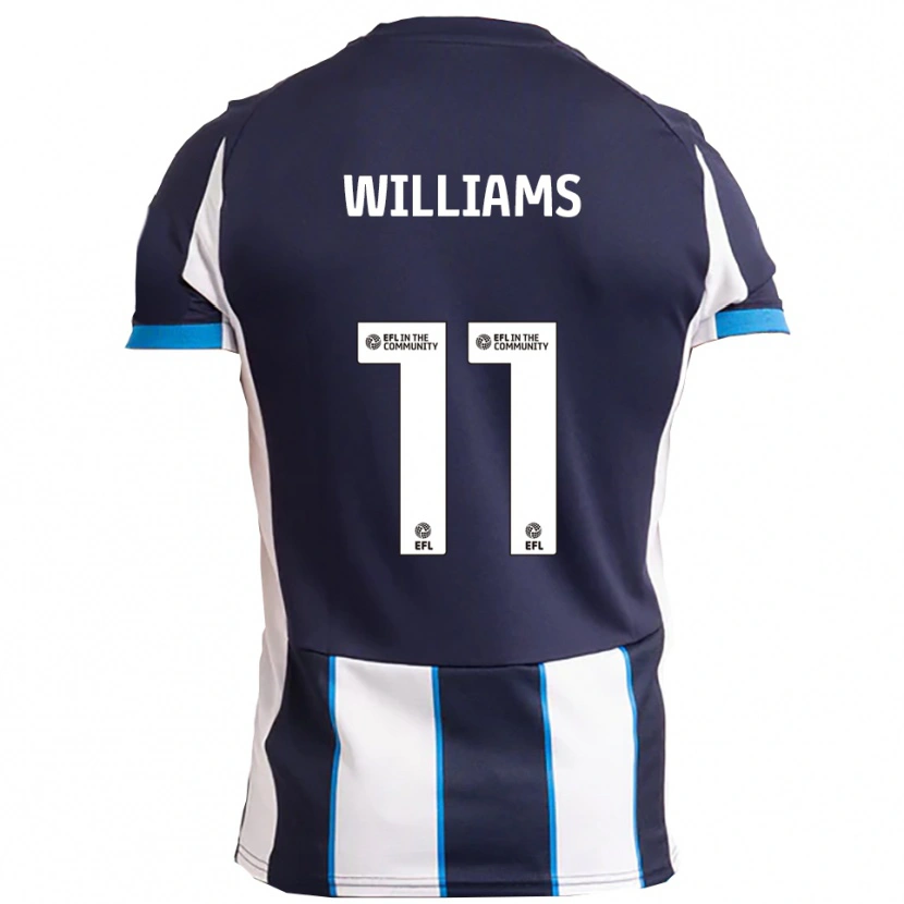 Danxen Kinder Lee Williams #11 Weiß Marine Auswärtstrikot Trikot 2025/26 T-Shirt