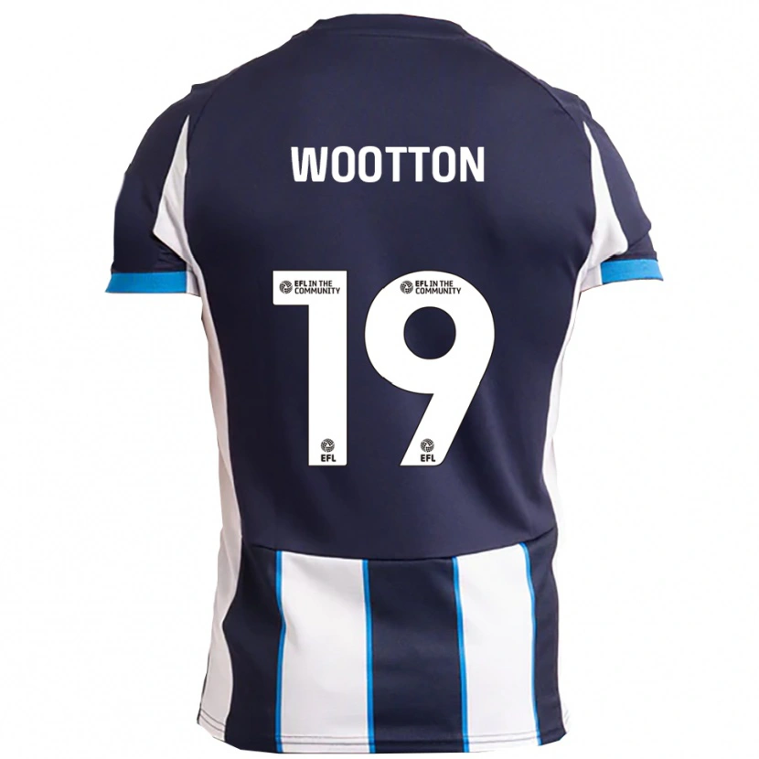 Danxen Kinder Kyle Wootton #19 Weiß Marine Auswärtstrikot Trikot 2025/26 T-Shirt