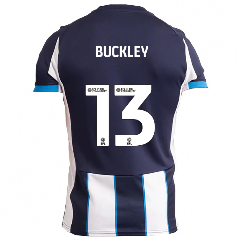 Danxen Kinder Benjamin Buckley #13 Weiß Marine Auswärtstrikot Trikot 2025/26 T-Shirt