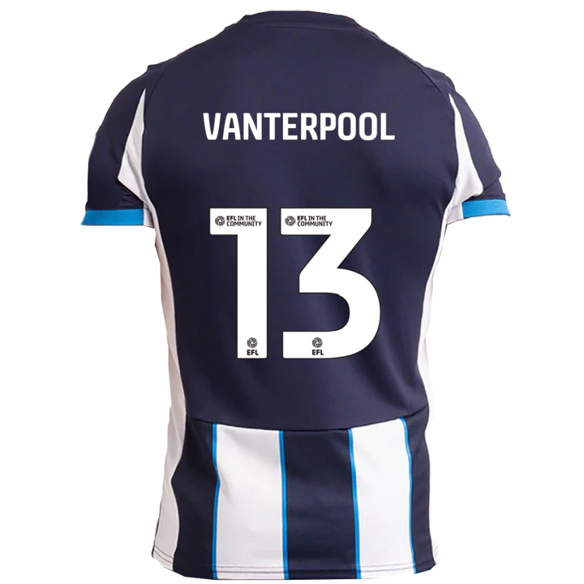 Danxen Kinder Gabriel Vanterpool #13 Weiß Marine Auswärtstrikot Trikot 2025/26 T-Shirt