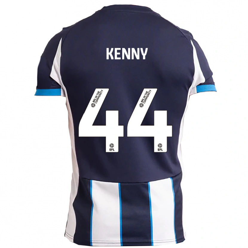 Danxen Kinder Jack Kenny #44 Weiß Marine Auswärtstrikot Trikot 2025/26 T-Shirt